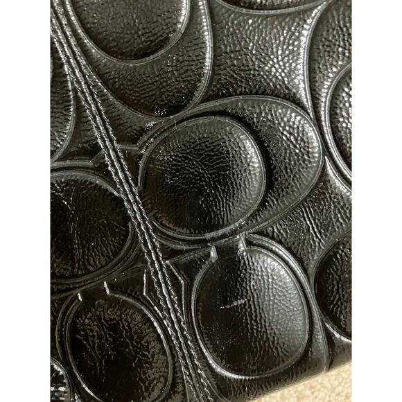 COACH F19462 LARGE PATTON LEATHER SIGNATURE SHOULDER BAG - Picture 15 of 16